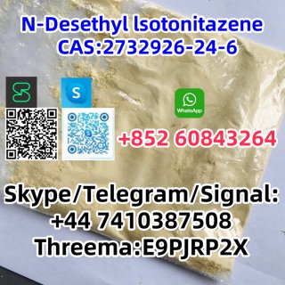 N-Desethyl lsotonitazene   CAS:2732926-24-6  Skype/Telegram/Signal: +44 7410387508 Threema:E9PJRP2X